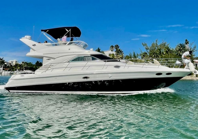 44 FT - SEA RAY WITH FLYBRIDGE - MXMS - UP TO 15 PAX - STARTING FROM $20,000 MXN - ISLA MUJERES