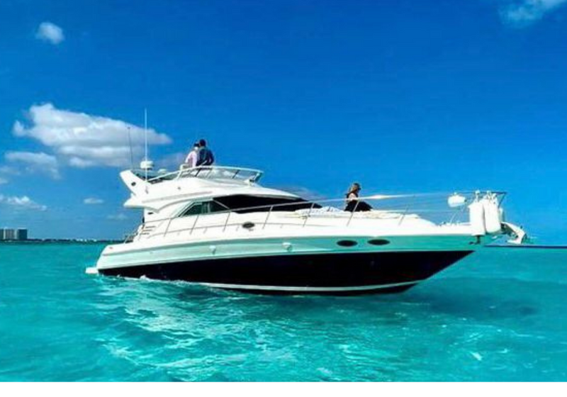 44 FT - SEA RAY WITH FLYBRIDGE - MXMS - UP TO 15 PAX - STARTING FROM $20,000 MXN - ISLA MUJERES