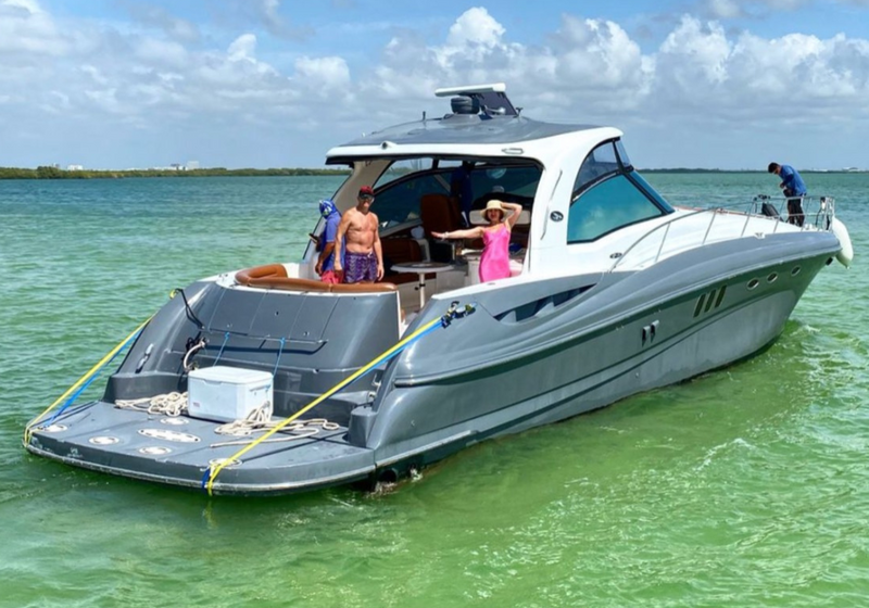 55 FT - SEA RAY SUNDANCER - CHCK MT - UP TO 18 PAX - STARTING FROM $23,000 MXN